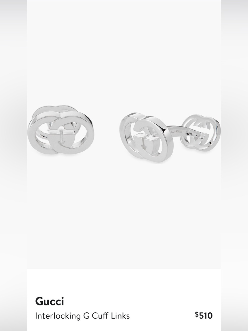 Gucci Interlocking cuff links